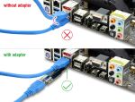DELOCK USB 10Gbps Adapter USB-A BU < ST gerade flach