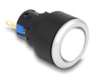 DELOCK 16mm Kunststoff Signallampe weiß / Lötversion