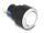 DELOCK 16mm Kunststoff Signallampe weiß / Lötversion