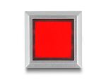 DELOCK 16mm Kunststoff Signallampe rot / Lötversion 4-eckig