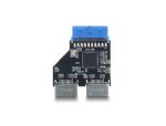DELOCK USB 5Gbps Hub 20Pin Pfostenbuchse < 2x USB-A 5Gbps