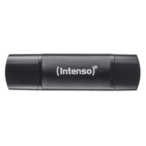 Intenso 3544490 USB-Stick 64 GB USB Type-A / USB Type-C 3.2 Gen 1 (3.1 Gen 1) Schwarz