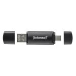 Intenso 3544490 USB-Stick 64 GB USB Type-A / USB Type-C 3.2 Gen 1 (3.1 Gen 1) Schwarz