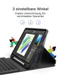 Inateck KB002_BLACK Tastatur für Mobilgeräte QWERTZ Bluetooth Schwarz