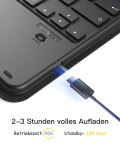 Inateck KB002_BLACK Tastatur für Mobilgeräte QWERTZ Bluetooth Schwarz