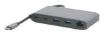 Mobilis 020027 laptop-dockingstation & portreplikator Kabelgebunden USB 3.2 Gen 1 (3.1 Gen 1) Type-C Grau