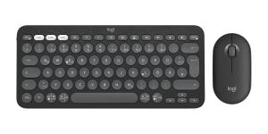 Logitech 920-012203 Tastatur Maus enthalten Universal RF Wireless + Bluetooth QWERTZ Deutsch Graphit
