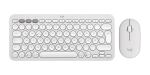 Logitech 920-012204 Tastatur Maus enthalten Universal RF Wireless + Bluetooth QWERTZ Deutsch Weiß