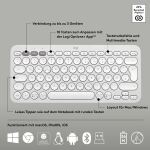 Logitech 920-012204 Tastatur Maus enthalten Universal RF Wireless + Bluetooth QWERTZ Deutsch Weiß