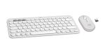 Logitech 920-012204 Tastatur Maus enthalten Universal RF Wireless + Bluetooth QWERTZ Deutsch Weiß