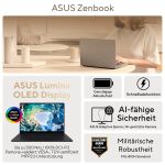 ASUS Zenbook 14 OLED UM3406GA-QD030W Copilot+ PC AMD Ryzen AI 7 445 Laptop 35,6 cm (14") WUXGA 32 GB LPDDR5x-SDRAM 1 TB SSD Wi-Fi 6E (802.11ax) Windows 11 Home Deutsch Schwarz