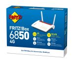 Box FRITZ! 6850 4G WLAN-Router Gigabit Ethernet Dual-Band (2,4 GHz/5 GHz) Weiß