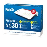 Box FRITZ! 4630 WLAN-Router 2.5 Gigabit Ethernet Dual-Band (2,4 GHz/5 GHz) Weiß