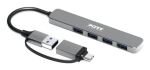 Port Designs 900161 Schnittstellen-Hub USB 3.2 Gen 1 (3.1 Gen 1) Type-A 5000 Mbit/s Silber
