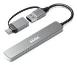 Port Designs 900161 Schnittstellen-Hub USB 3.2 Gen 1 (3.1 Gen 1) Type-A 5000 Mbit/s Silber