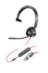 Poly Headset Blackwire 3315 Monaural Teams USB-A/C/3,5mm