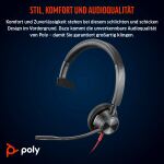 Poly Headset Blackwire 3315 Monaural Teams USB-A/C/3,5mm