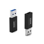 Port Designs 900154 Kabeladapter USB-A USB-C Schwarz