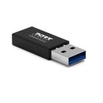 Port Designs 900154 Kabeladapter USB-A USB-C Schwarz