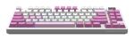 MSI FORGE GK600 TKL WIRELESS VIOLET Tastatur Gaming USB + Bluetooth QWERTY Spanisch Pink, Violett, Weiß