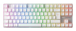 CHERRY MX 8.2 Pro TMR Wireless Tastatur Gaming USB + RF Wireless + Bluetooth QWERTZ Deutsch Silber, Weiß