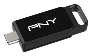 PNY Elite USB-Stick 64 GB USB Typ-C 3.2 Gen 1 (3.1 Gen 1) Schwarz