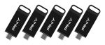 PNY Elite USB-Stick 64 GB USB Typ-C 3.2 Gen 1 (3.1 Gen 1) Schwarz