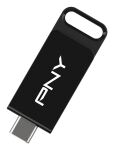 PNY Elite USB-Stick 128 GB USB Typ-C 3.2 Gen 1 (3.1 Gen 1) Schwarz