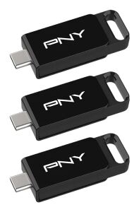 PNY Elite USB-Stick 128 GB USB Typ-C 3.2 Gen 1 (3.1 Gen 1) Schwarz