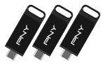 PNY Elite USB-Stick 128 GB USB Typ-C 3.2 Gen 1 (3.1 Gen 1) Schwarz