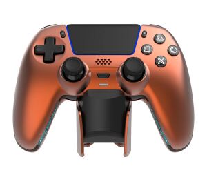 Deltaco Gaming GAM-199-ORANGECOPPER Gaming-Controller Orange, Bronze Bluetooth/USB Gamepad PlayStation 5, PC, Android, iOS