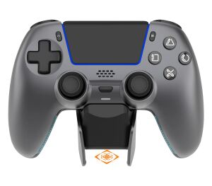 Deltaco Gaming GAM-199-STEELGRAY Gaming-Controller Grau, Metallisch, Stahl Bluetooth/USB Gamepad PlayStation 5, Android, iOS