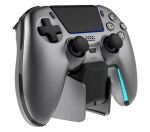 Deltaco Gaming GAM-199-STEELGRAY Gaming-Controller Grau, Metallisch, Stahl Bluetooth/USB Gamepad PlayStation 5, Android, iOS
