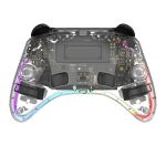 Deltaco Gaming GAM-198-T Gaming-Controller Transparent Bluetooth/USB Gamepad Nintendo Switch, Nintendo Switch 2, Nintendo Switch OLED, Android, PC