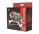 Deltaco Gaming GAM-198-T Gaming-Controller Transparent Bluetooth/USB Gamepad Nintendo Switch, Nintendo Switch 2, Nintendo Switch OLED, Android, PC