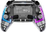 Deltaco Gaming GAM-169-T Gaming-Controller Transparent Bluetooth/USB Gamepad Android, Nintendo Switch, PC, PlayStation 4, iOS