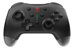 Deltaco Gaming GAM-183 Gaming-Controller Schwarz Bluetooth/USB Joystick + Motorsteuerungshebel Nintendo Switch