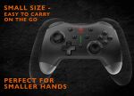 Deltaco Gaming GAM-183 Gaming-Controller Schwarz Bluetooth/USB Joystick + Motorsteuerungshebel Nintendo Switch