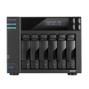 Asustor LOCKERSTOR 6 Gen2 NAS Desktop Intel® Celeron® N5105 8 GB DDR4 HDD ADM Schwarz