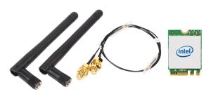 Shuttle WLN-M12 - Intel WLAN-AX210/Bluetooth Combo Kit mit M.2 card, Kabeln und ext. Antennen für Slim PCs