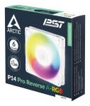 ARCTIC Freezer P14 Pro Reverse A-RGB (White) - 3 Pack - 140 mm A-RGB PWM-Lüfter mit Kabelsplitter