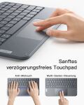 Inateck KB01105_GRAY Tastatur für Mobilgeräte QWERTZ Bluetooth Grau