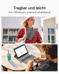 Inateck KB01105_GRAY Tastatur für Mobilgeräte QWERTZ Bluetooth Grau