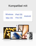 Inateck KB01003 Tastatur Universal Bluetooth QWERTZ Grau