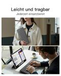 Inateck KB01003 Tastatur Universal Bluetooth QWERTZ Schwarz