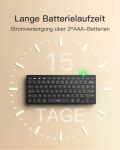 Inateck KB01003 Tastatur Universal Bluetooth QWERTZ Schwarz