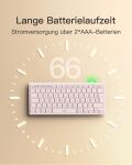 inateck Keyboard BT QWERTZ pink