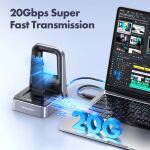 GRAUGEAR Docking Station 4.0 für M.2 NVMe/NGFF SSD USB 3.2