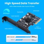 GRAUGEAR Erweiterungskarte USB-C 3.2 Gen2x2  PCIe-x4-Karte
