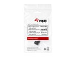 Equip USB 3.2 Gen2 USB-C Keystone-Koppler, Schwarz, 20 Gbit/s, PD 100 W, 4K/60 Hz